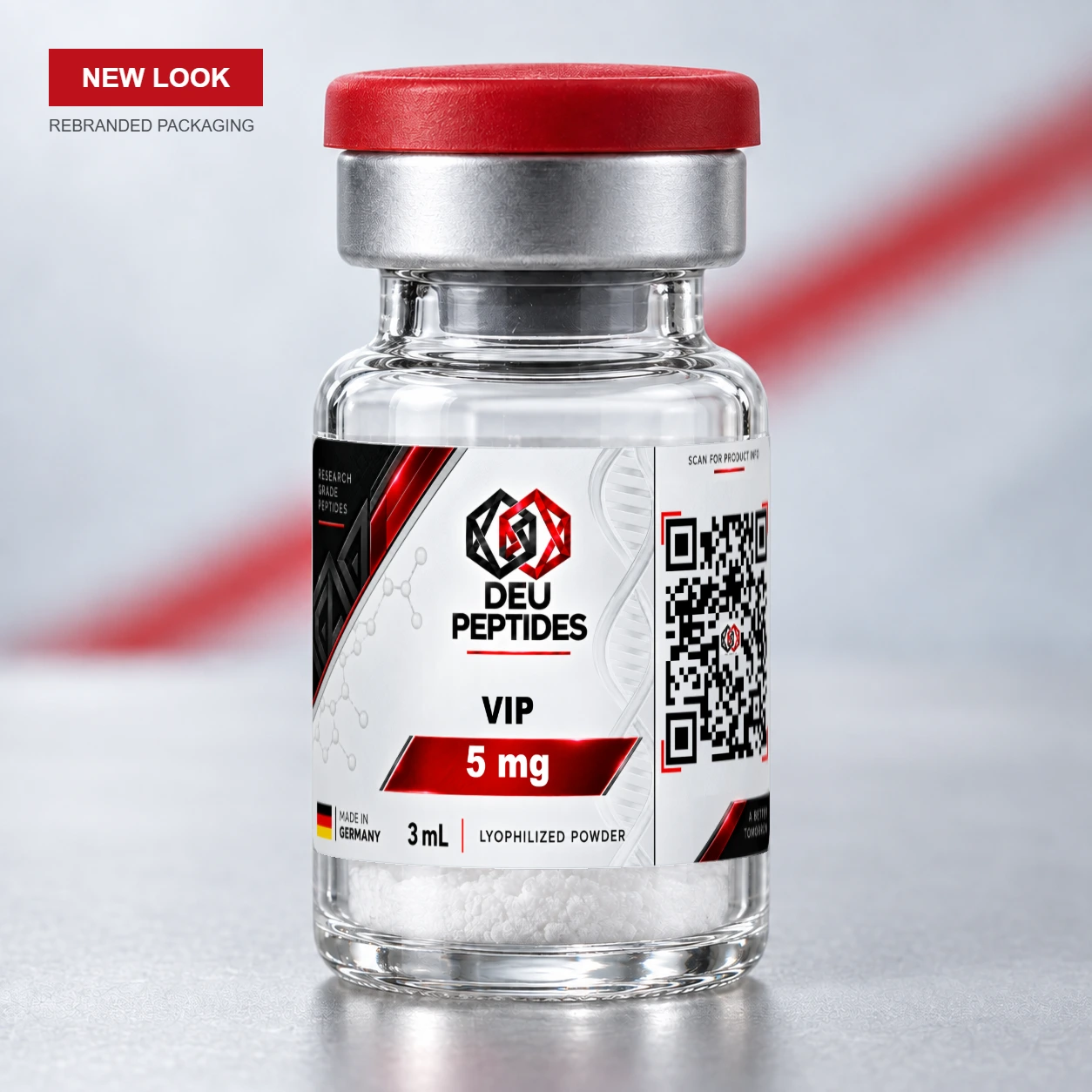 VIP 5mg DEU Peptides rebranded vial
